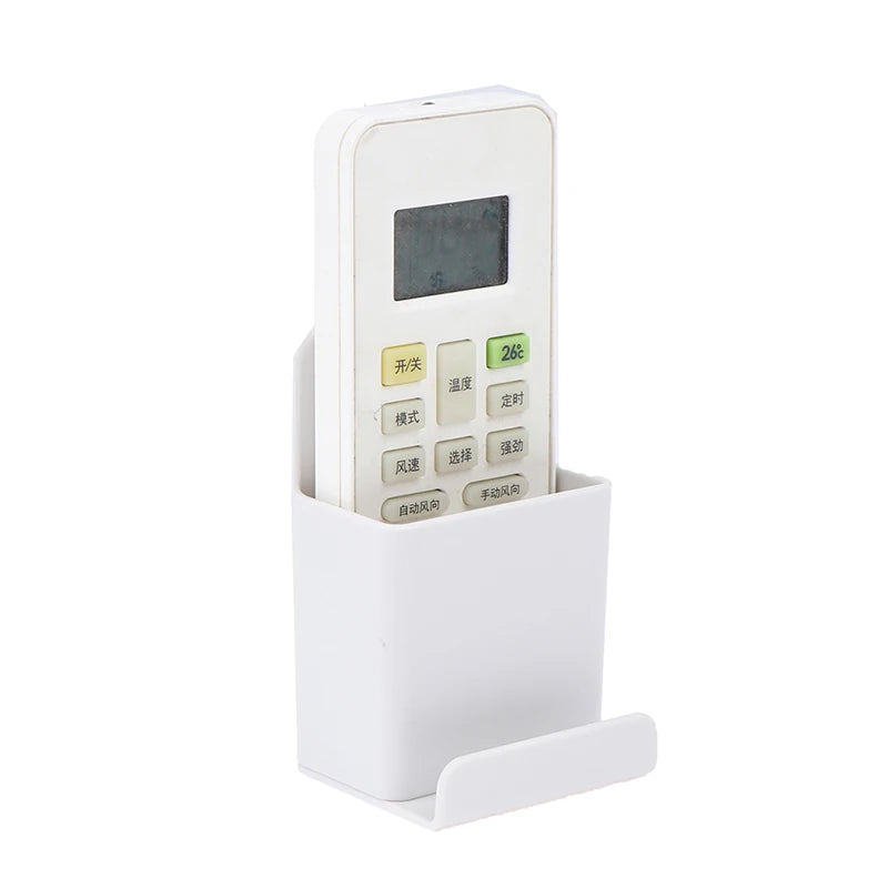support télécommande blanc adhésif moderne minimaliste rangement télévision salle séjour