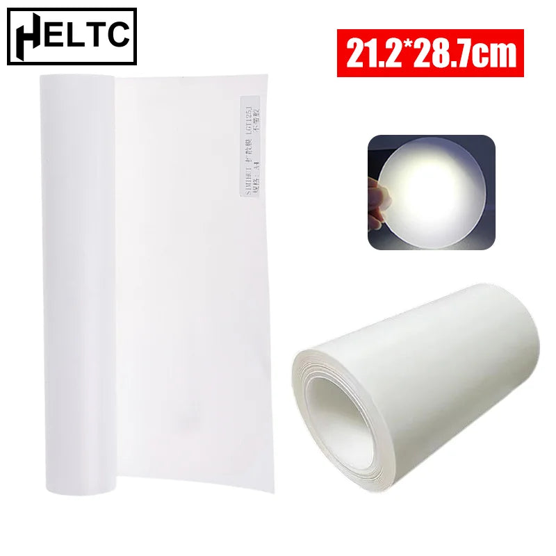 film diffusion lumière blanc translucide minimaliste papier transparent 21.2cm 28.7cm éclairage lcd rétro éclairage