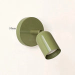 lampe murale moderne vert olive rouge minimaliste éclairage quotidien chambre entrée interrupteur bouton fixée