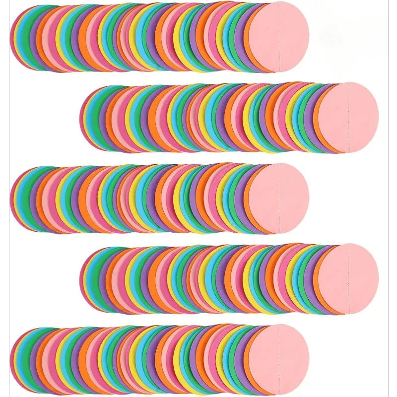 guirlande papier colorée cercles suspendus anniversaire mariage décoration fête chapeaux ballons bannières