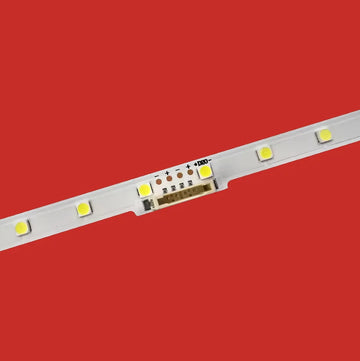 barre lumineuse led 540mm blanc argenté rouge 38 leds connecteurs électriques modernes technique