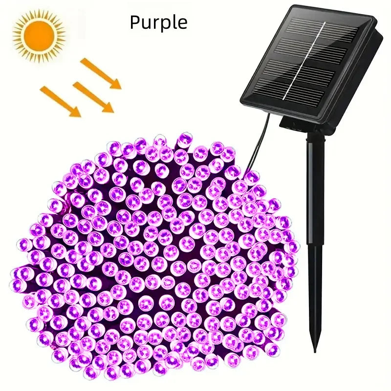 guirlande lumineuse solaire extérieure blanc chaud led décoration jardin fête nuit jardin moderne