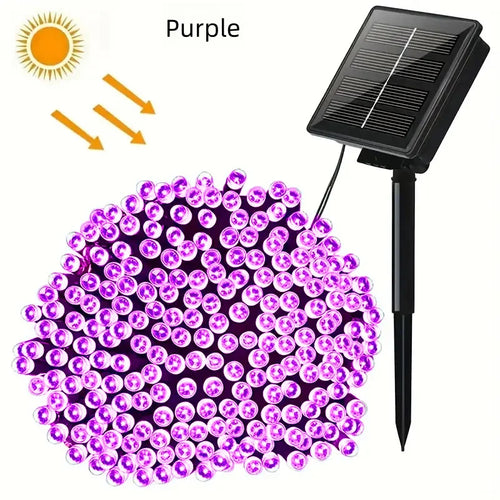 guirlande lumineuse solaire extérieure blanc chaud led décoration jardin fête nuit jardin moderne