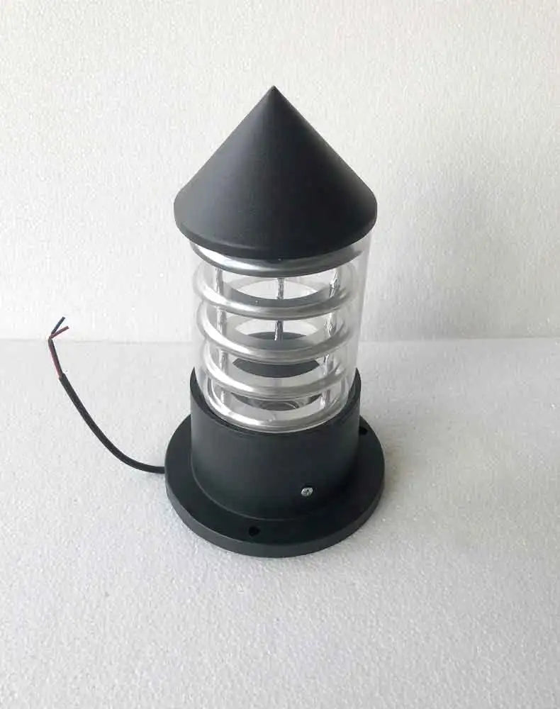 lampe table moderne transparente noir sans ampoule câble électrique ip65 aluminium