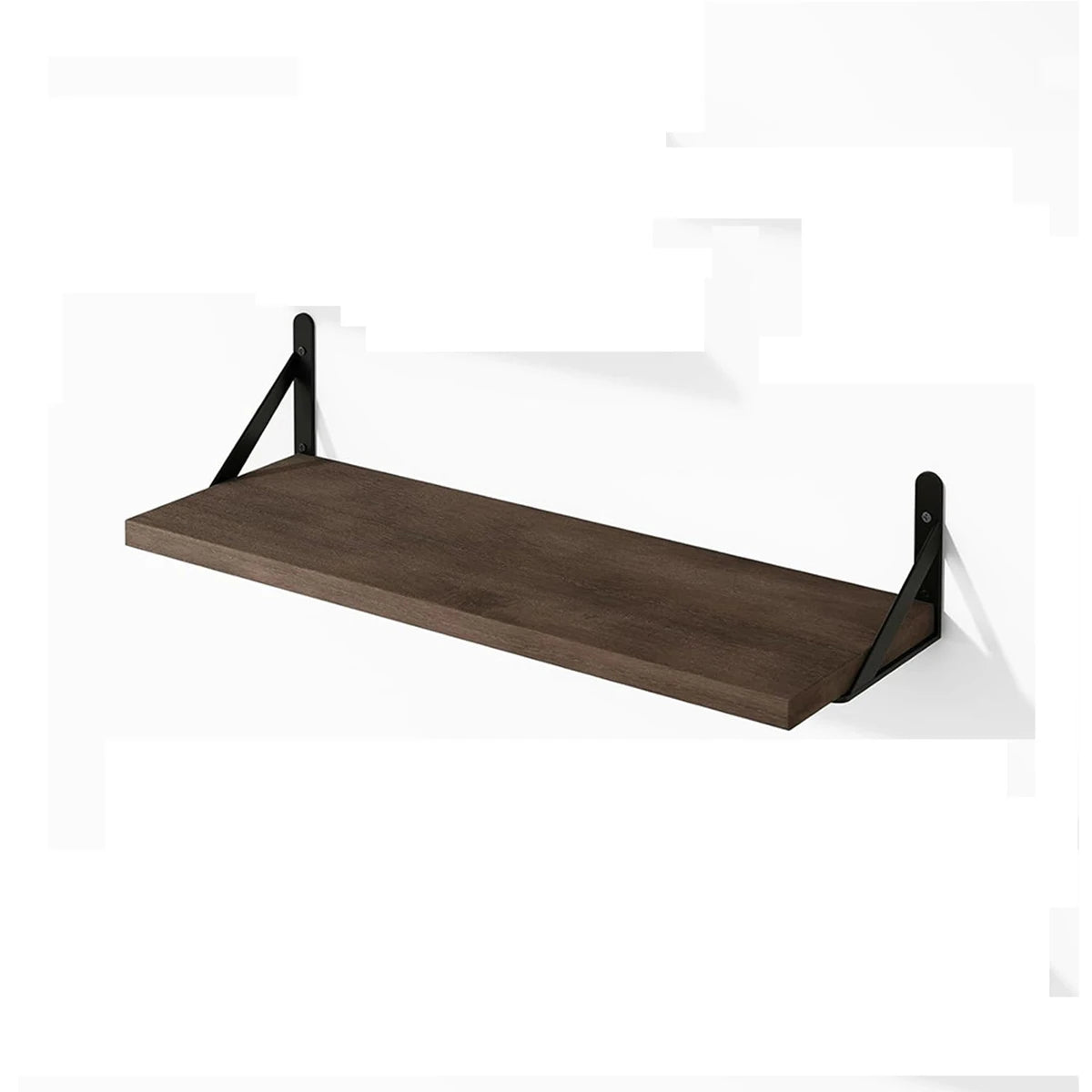 étagères murales bois naturel couleur noyer moderne étagères assemblage écrous chambre salon