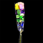 roses artificielles lumineuses bleu rose blanche modernes adhésives halloween anniversaire noël