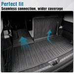 tapis sol voiture toyota highlander 2020 2026 noir rayures horizontales clips all weather full