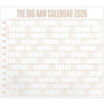 calendrier mural blanc bleu rose jaune vert orange violet moderne pratique étiquettes personnalisables grille