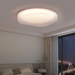 plafonnier moderne blanc rond éclairage quotidien surface opaque lumière led ultra mince