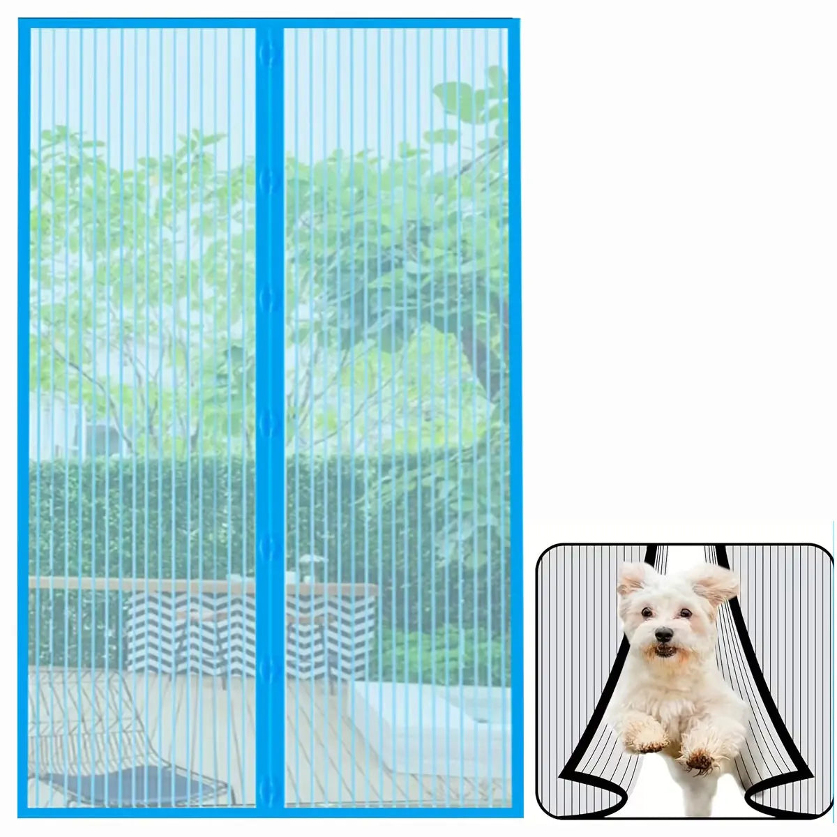 filet porte anti moustiques bleu noir beige moderne transparent maille fine