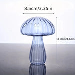 vase champignon verre coloré moderne décoration intérieure arrangement fleurs ornements salles bureaux variés