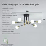 lampe suspension moderne noir or blanc flux lumineux cool white certification ccc cqc ul