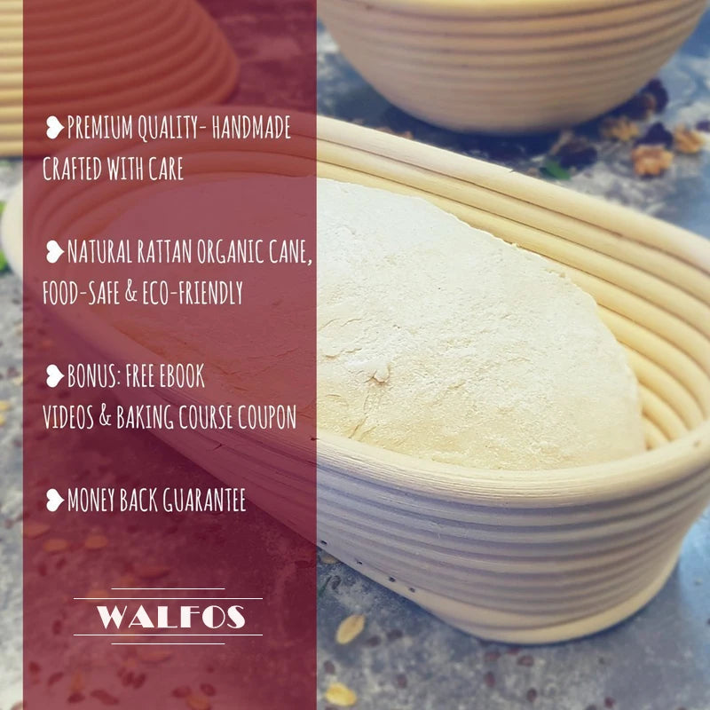 Banneton rotin avec pâte à pain en fermentation