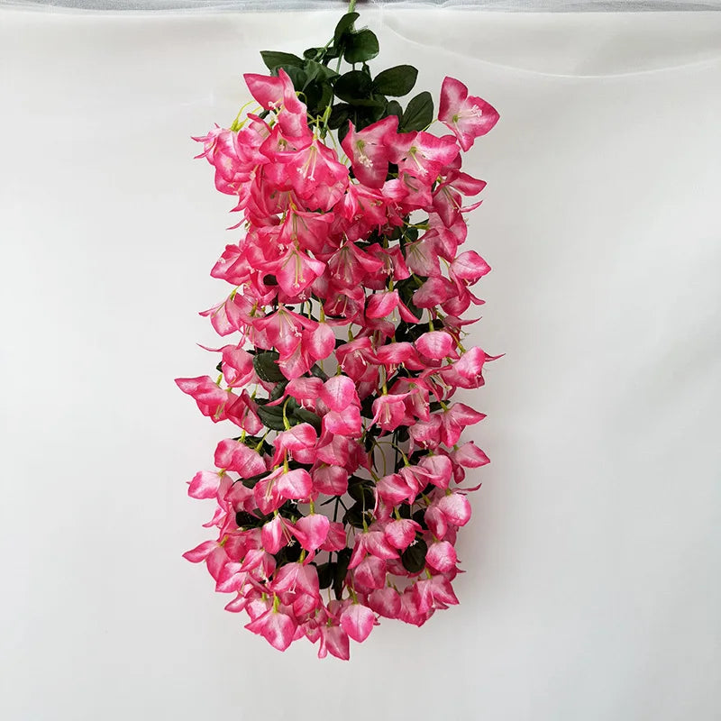 guirlande fleurs artificielles 88cm rose violet rouge blanc intérieur décoration mariage anniversaire