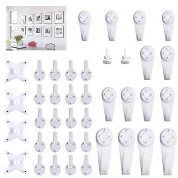 accessoires mural blancs cintres crochets supports utilitaires modernes différentes tailles poids