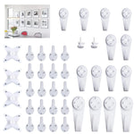 accessoires mural blancs cintres crochets supports utilitaires modernes différentes tailles poids