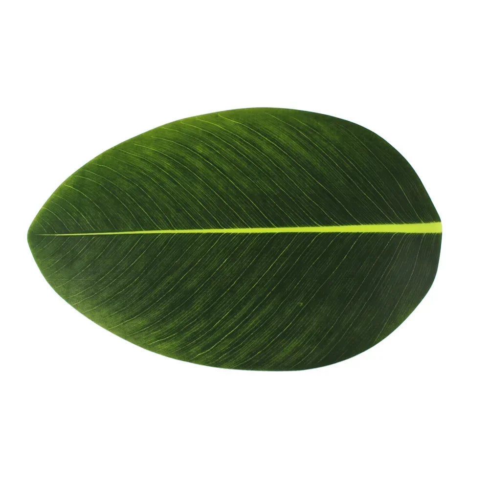 Protection de table avec set en feuilles de chou