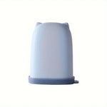 pot savon silicone bleu rose blanc moderne minimaliste adhésif couvercle