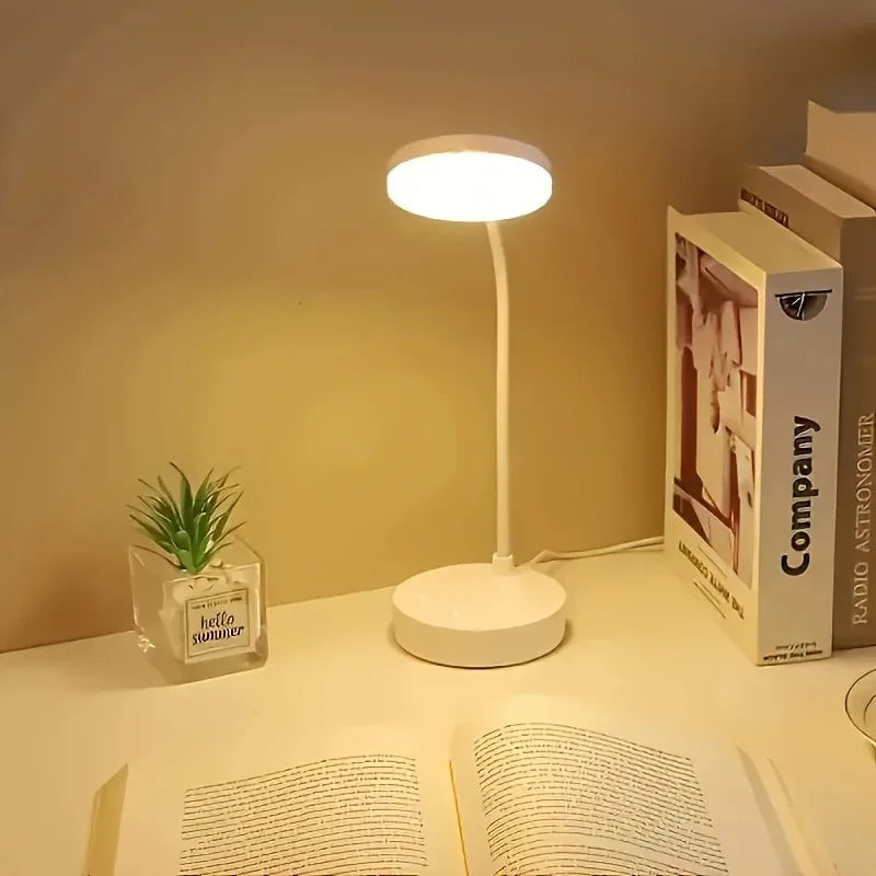 lampe led flexible blanc moderne interrupteur bouton poussoir câble usb opacité contemporaine rechargeable