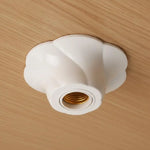 socle lampe moderne blanc texture rugueuse fixe mur minimaliste