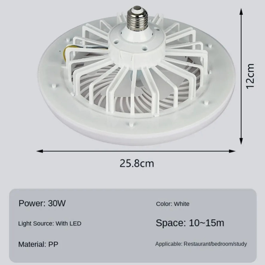 ventilateur lampe led moderne blanc télécommande éclairage fan grille ventilation