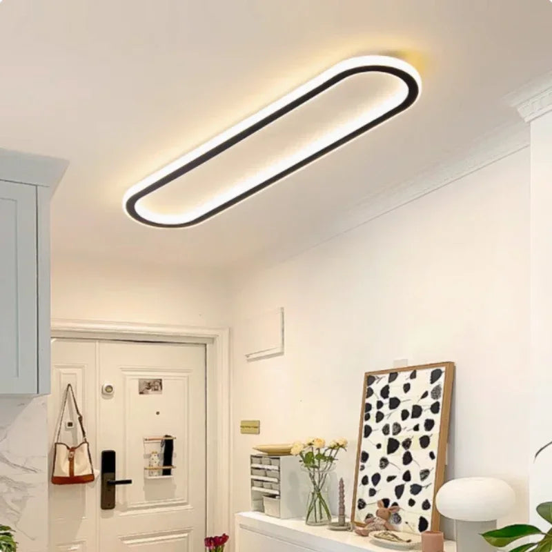 lampe led moderne ovale aluminium noir 40 60 80 cm blanc opaque autonomes