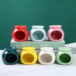 diffuseur d'odeurs brûleur d'arômes bougie céramique moderne vert bleu rouge rose jaune blanc salon