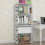 étagère modulaire étagères murales livres modernes minimaliste pois tissu meuble salon