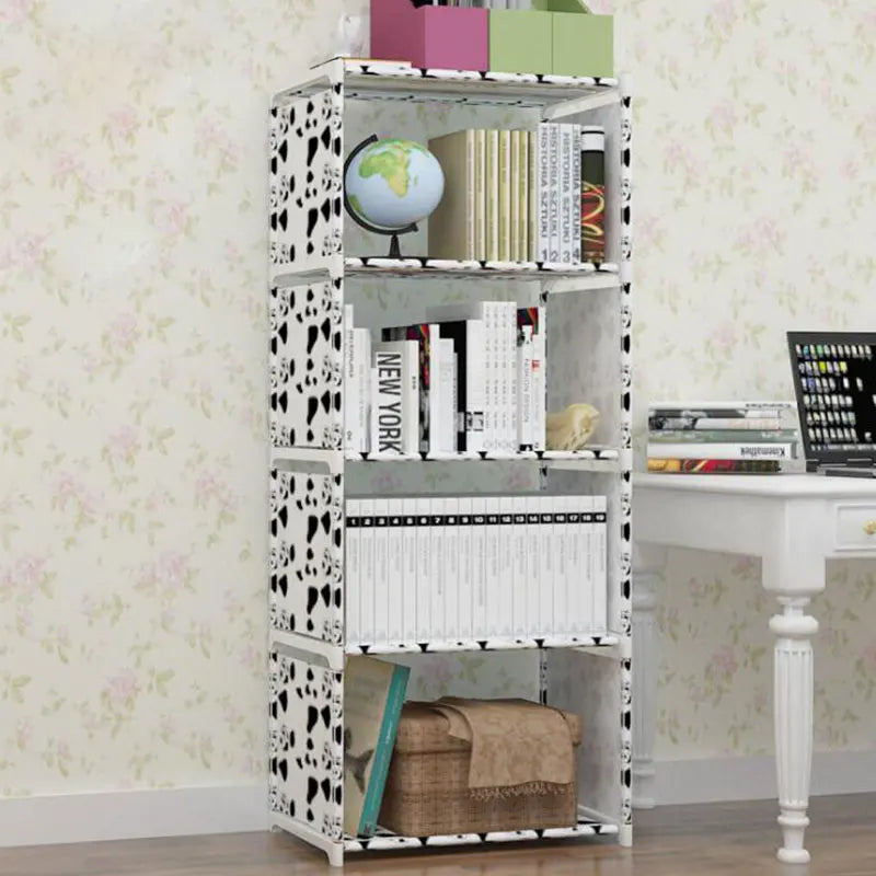 étagère modulaire étagères murales livres modernes minimaliste pois tissu meuble salon
