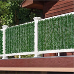 rideau végétal artificiel feuilles vertes moderne clips fixationextérieur décoration jardin balcon