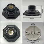 supports lampe céramique moderne blanc noir crème eyelets fixes haute temperature