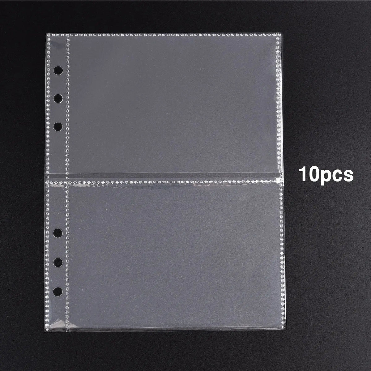 album scrapbooking pochettes transparentes anneaux métalliques rangement diy estampage modernes cartes imprimées plastique lisse