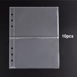 album scrapbooking pochettes transparentes anneaux métalliques rangement diy estampage modernes cartes imprimées plastique lisse