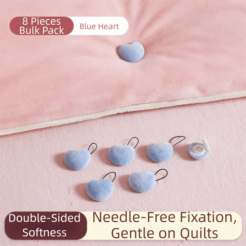 clips coton draps vert clair rose pâle forme cœur moderne pratique pièces facile