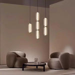 suspension moderne blanc motif géométrique fixation haute qualité flux lumineux salon chambre principal