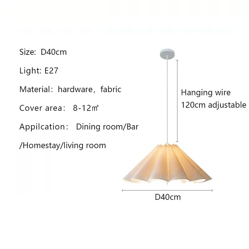 suspension lumineuse plissée blanc moderne 90 260V flux lumineux 249 2000 autonome certifié CCC