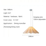 suspension lumineuse plissée blanc moderne 90 260V flux lumineux 249 2000 autonome certifié CCC