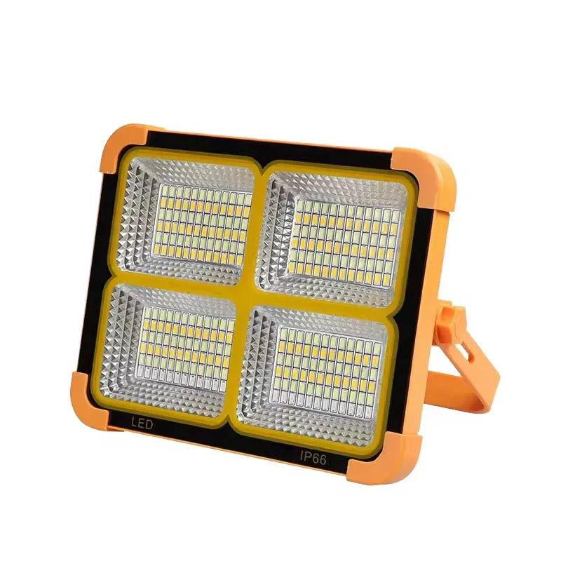 lampe solaire rechargeable orange moderne tringle ports charge