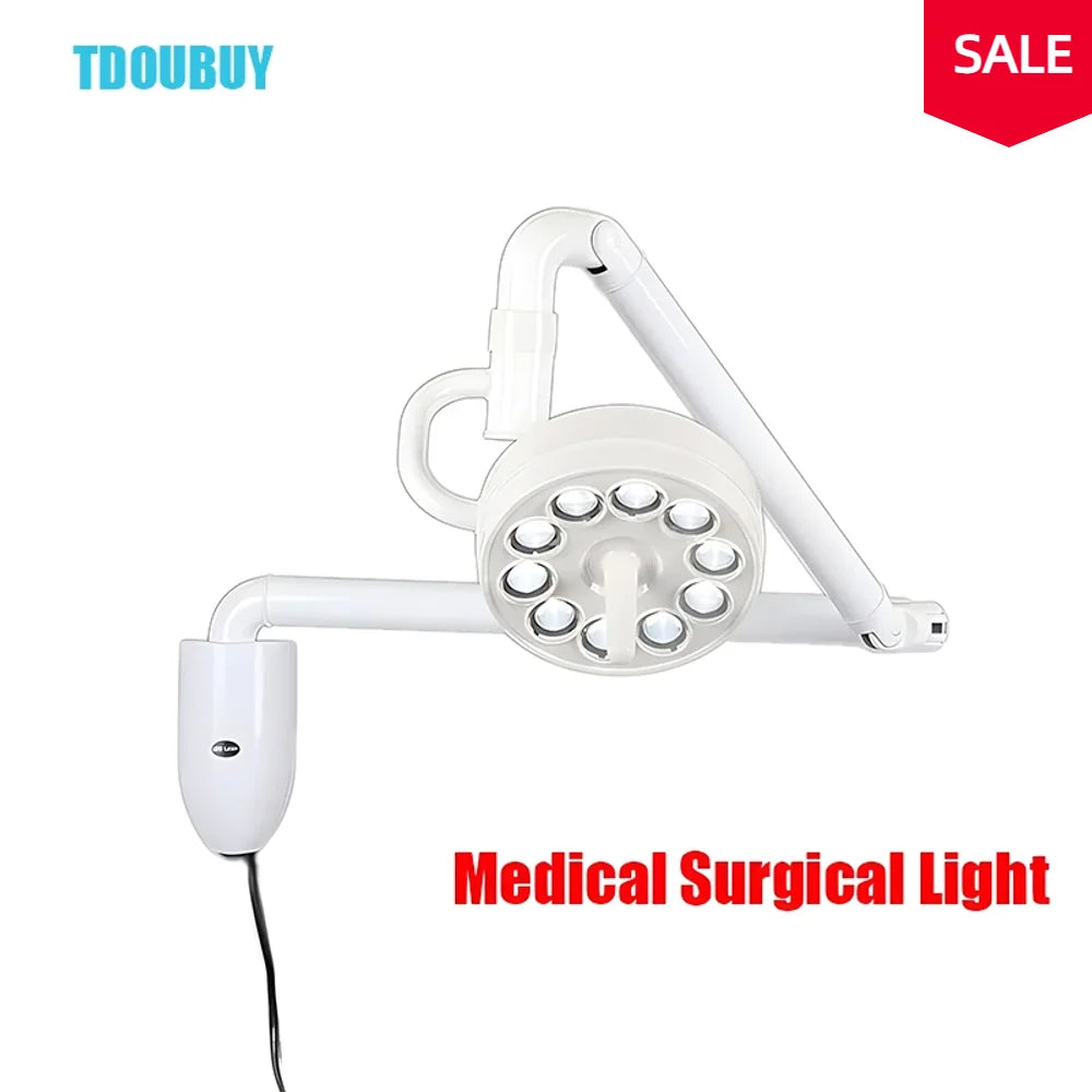 lampe chirurgicale led moderne fixation murale blanc durable 50000h infrared sensing 80000lux