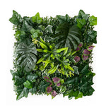 plantes artificielles herbe feuilles vertes rouge naturel decoration exterieur accrochable variées veines rouges