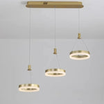 suspension lumineuse moderne or led table restaurant chambre