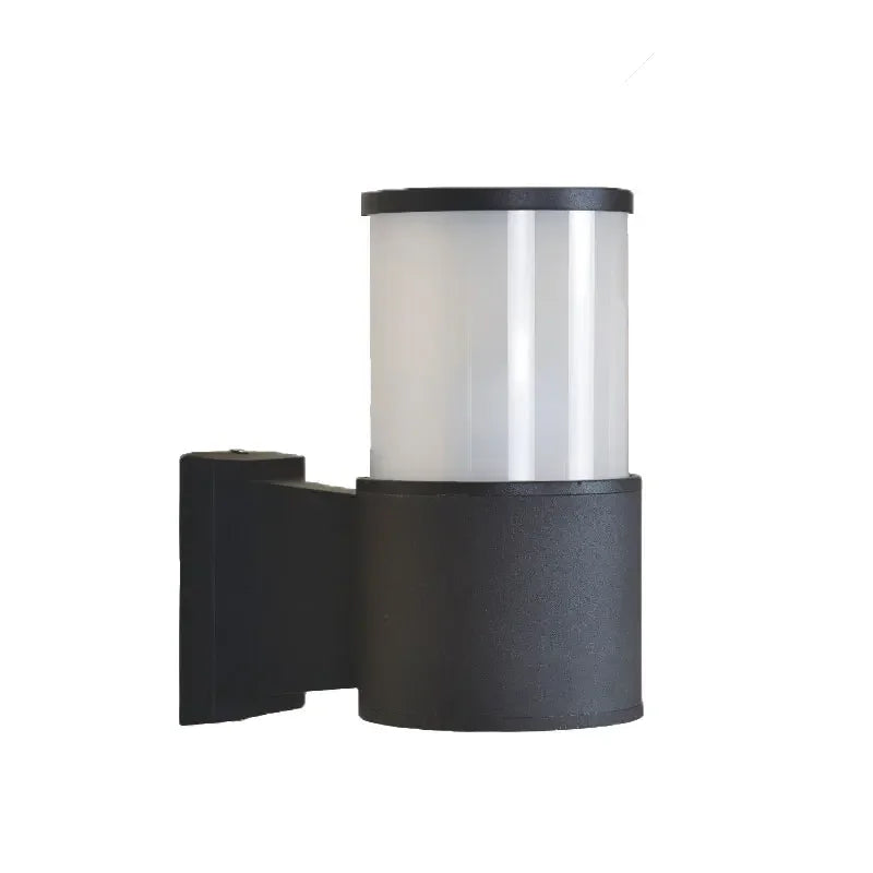 lampe murale moderne éclairage quotidien 12W LED étanche noir fixée mur entrée chambre étude