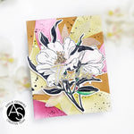 plaque pression gaufrée fleurs abstrait calligraphie cartes scrapbooking artisanal fixations sequins adhésif