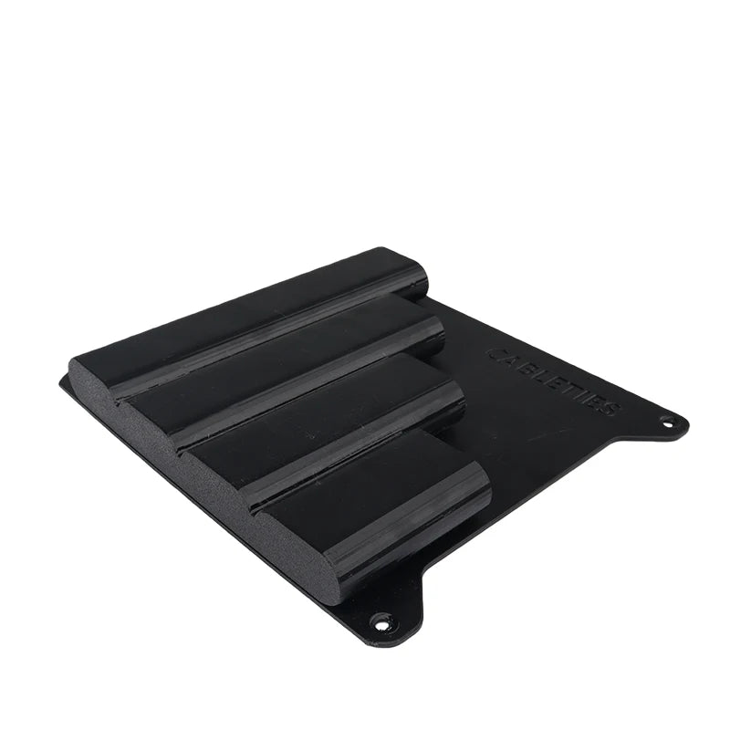 organisateur mural câbles zip ties rangement outils noir industriel minimaliste
