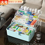 boîte rangement médicaments transparente moderne poignée blanc rose respectueuse environnement