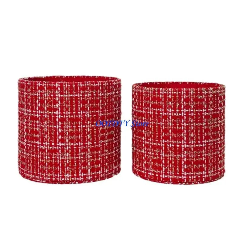 boîtes rondes mariage carreaux écossais rouge vert classiques bijoux écharpes laines