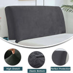 couvre tête lit velours beige moderne adhésif protection chambre maison 200cm