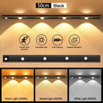 éclairage led blanc moderne rechargeable clips capteur mouvement stepless dimming 20cm 30cm 40cm 50cm
