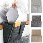 sac rangement gris feutre pliable rangement moderne poche centrale arrièreversible salon