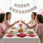 serviettes cocktail rouge uni grandes fêtes 120 pièces 10x10 pouces modernes party napkins